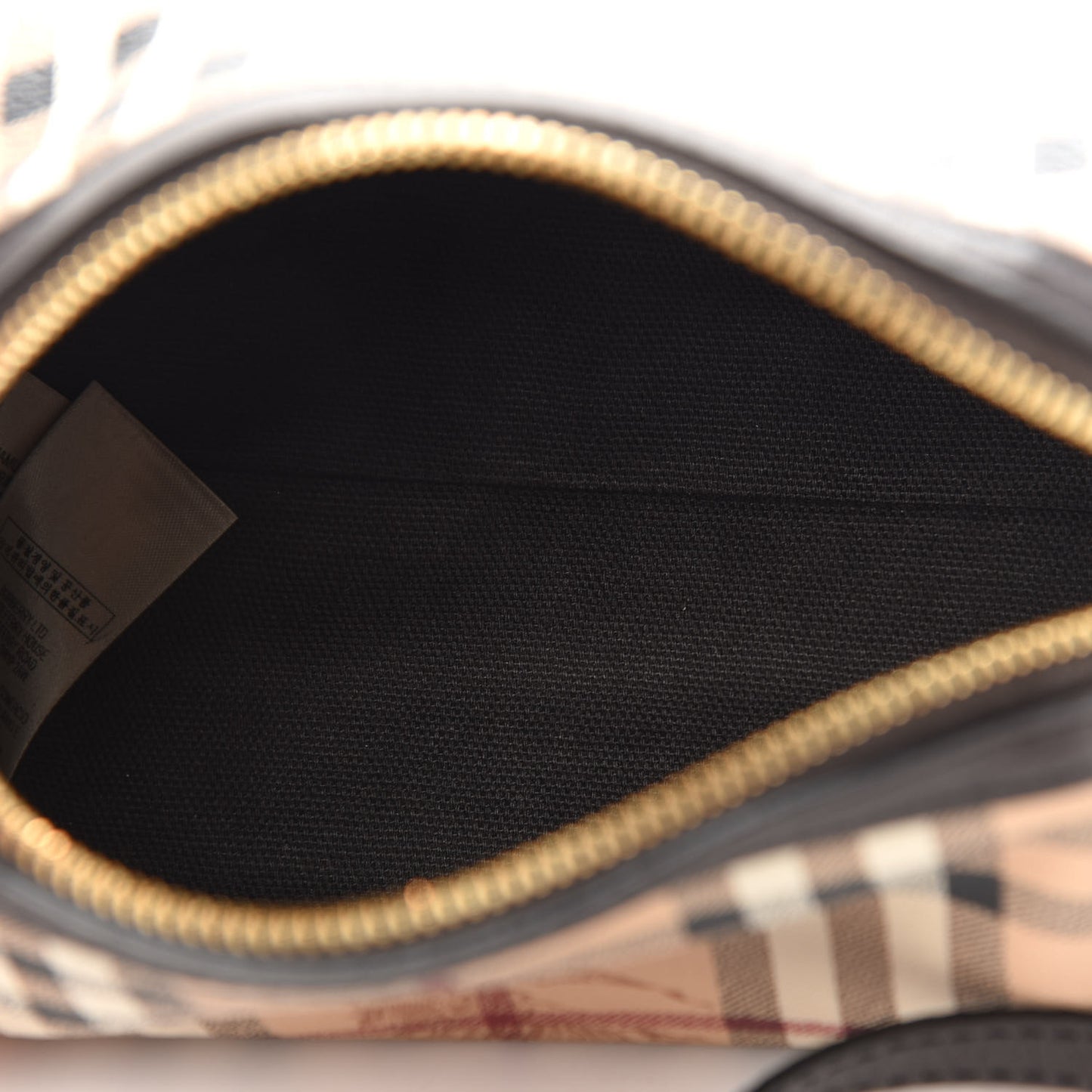 Haymarket Check Mini Blaze Crossbody Bag Chocolate