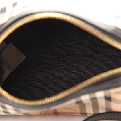 Burberry Haymarket Check Mini Blaze Crossbody Bag Chocolate 5 of 10