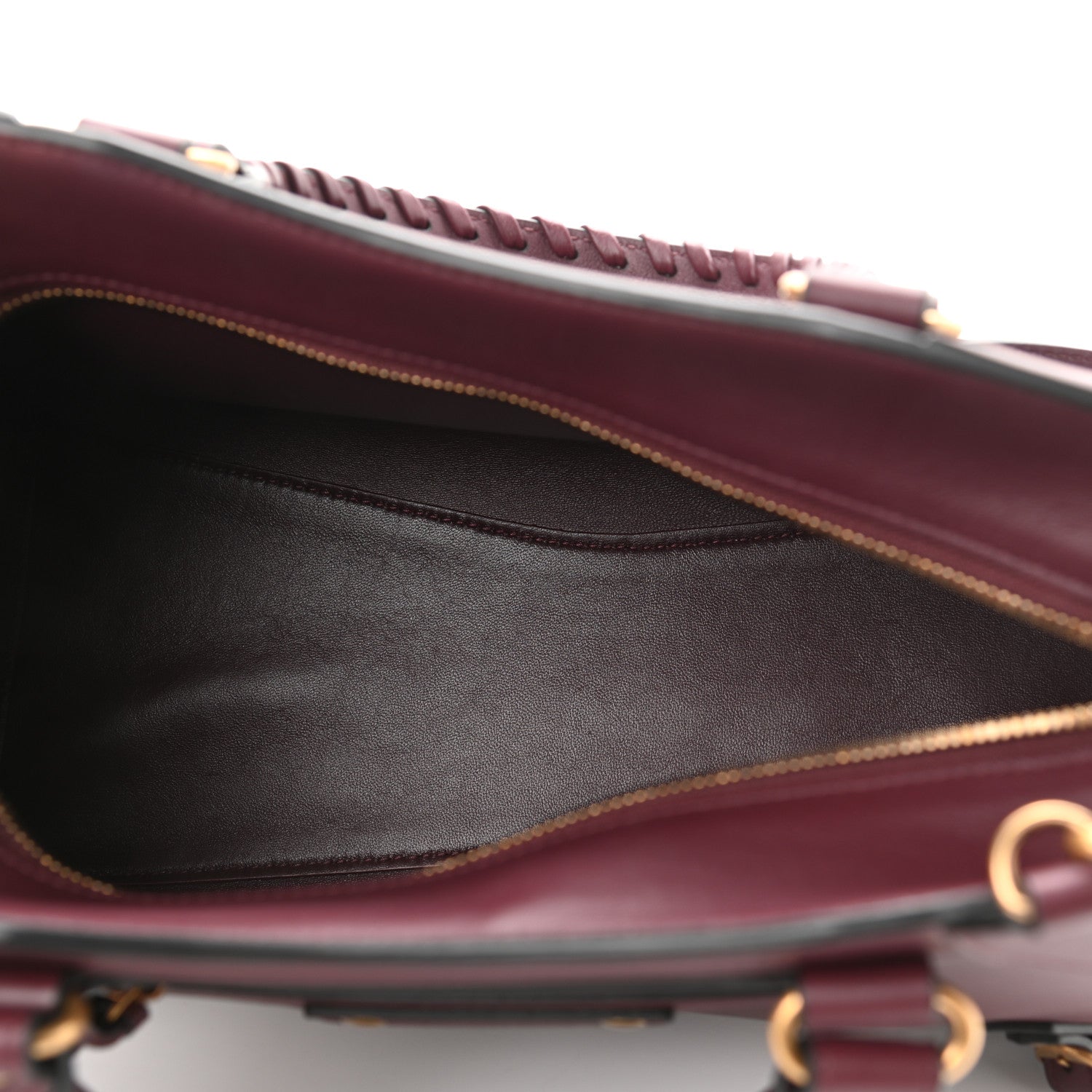 Balenciaga Smooth Calfskin Brass Hardware Neo Classic S City Burgundy 5 of 9