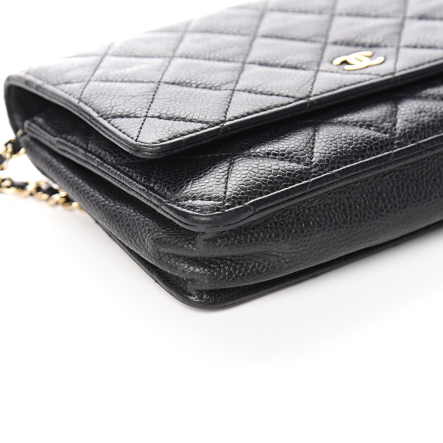 Chanel Caviar Quilted Wallet On Chain WOC Black 8 of 12