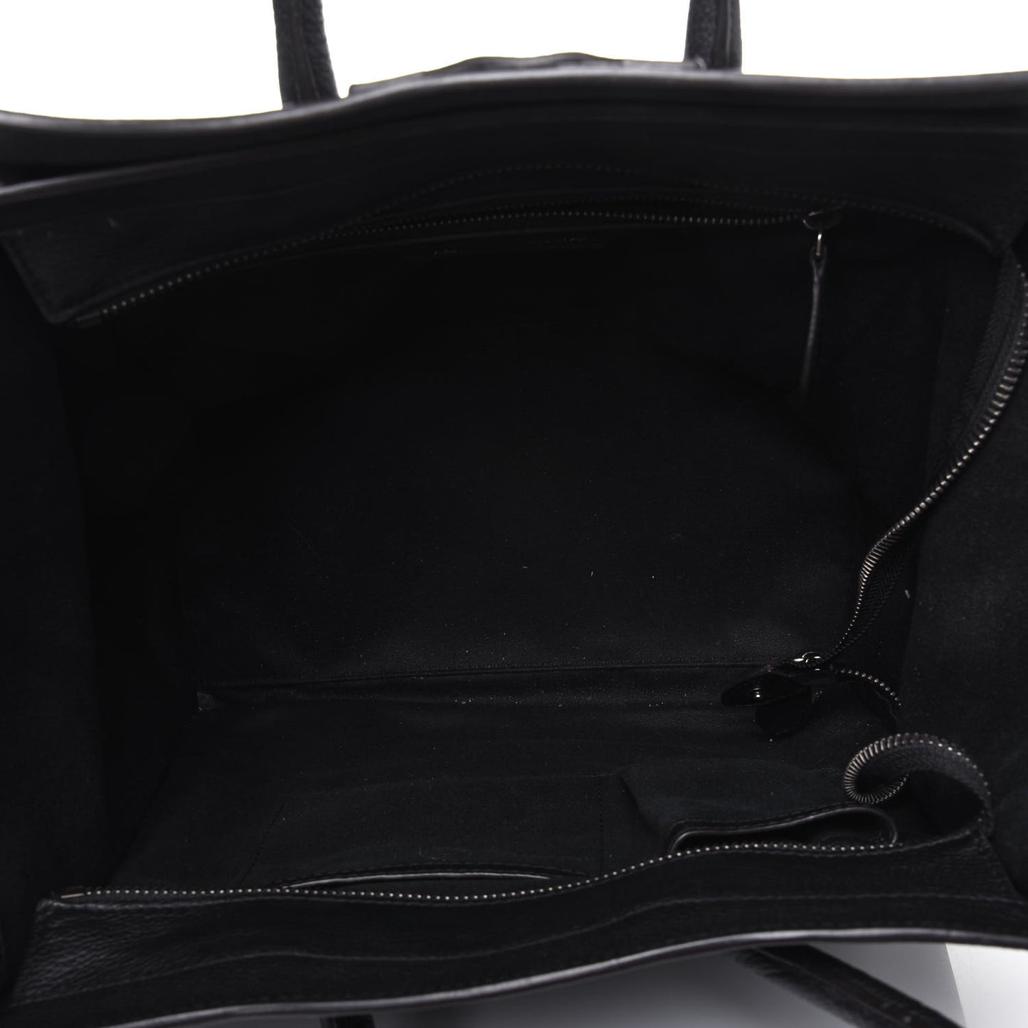 Drummed Calfskin Mini Luggage Black