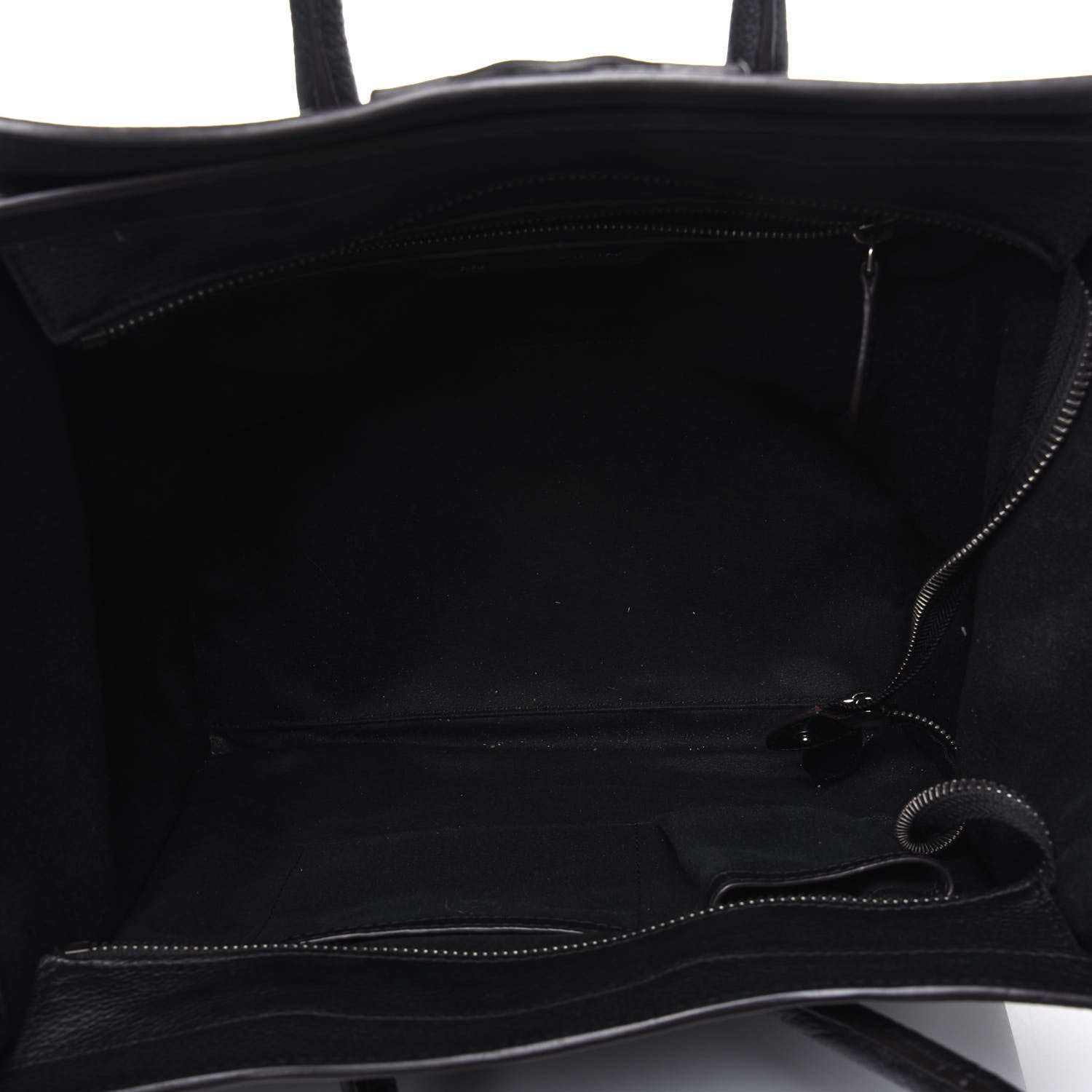 Celine Drummed Calfskin Mini Luggage Black 5 of 14