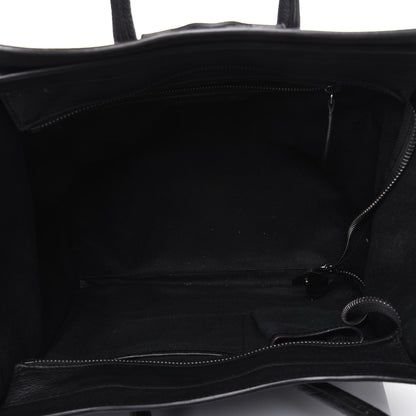 Celine Drummed Calfskin Mini Luggage Black 5 of 14