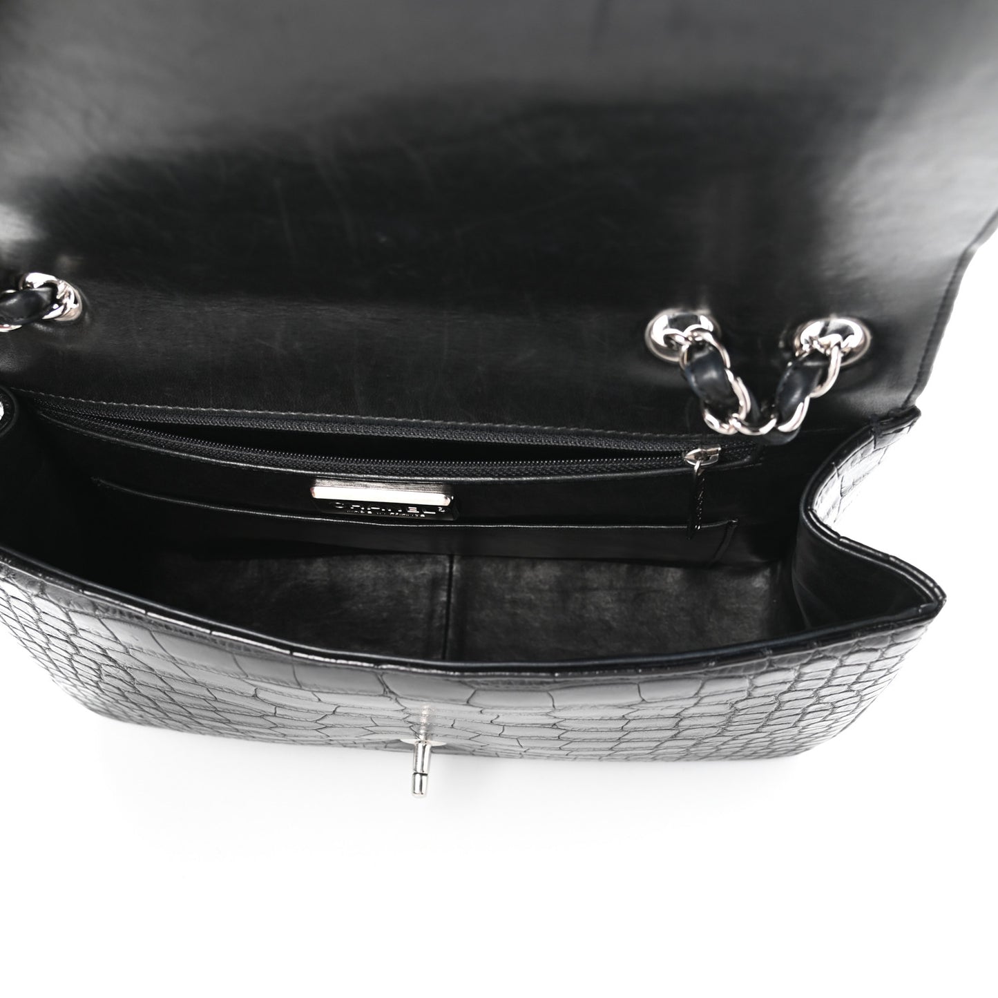 Alligator Jumbo Single Flap Black