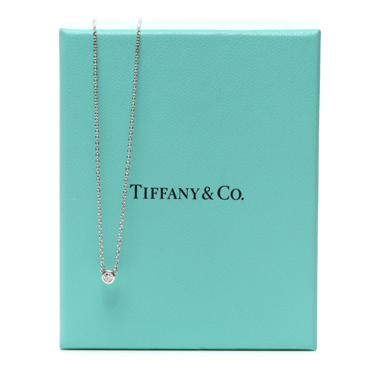 Sterling Silver Diamond .05ct Elsa Peretti Diamonds by the Yard Pendant Necklace