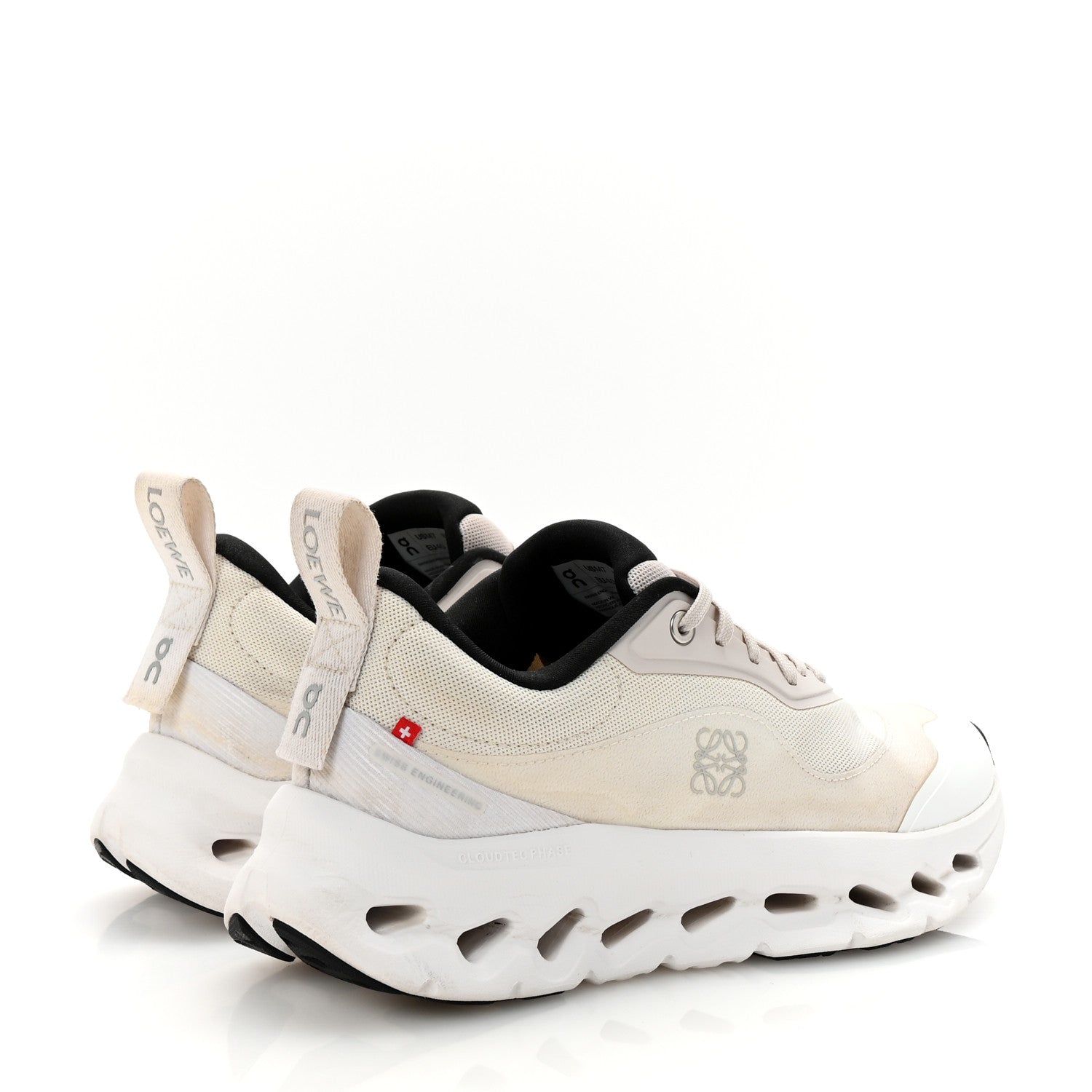 Loewe X ON Recycled Polyester Womens Cloudtilt Sneakers 40 Sand White 5 of 10