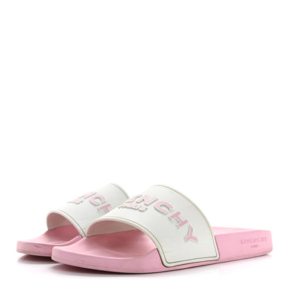 Givenchy Rubber Logo Pool Slide Sandals 39 Candy Pink 4 of 12