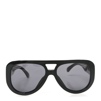Chanel Acetate Strass Polarized Sunglasses 5432-B-A Black 2 of 7