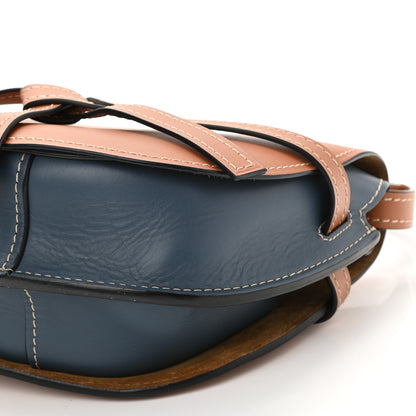 Loewe Calfskin Small Gate Crossbody Bag Tan Steel Blue 9 of 9