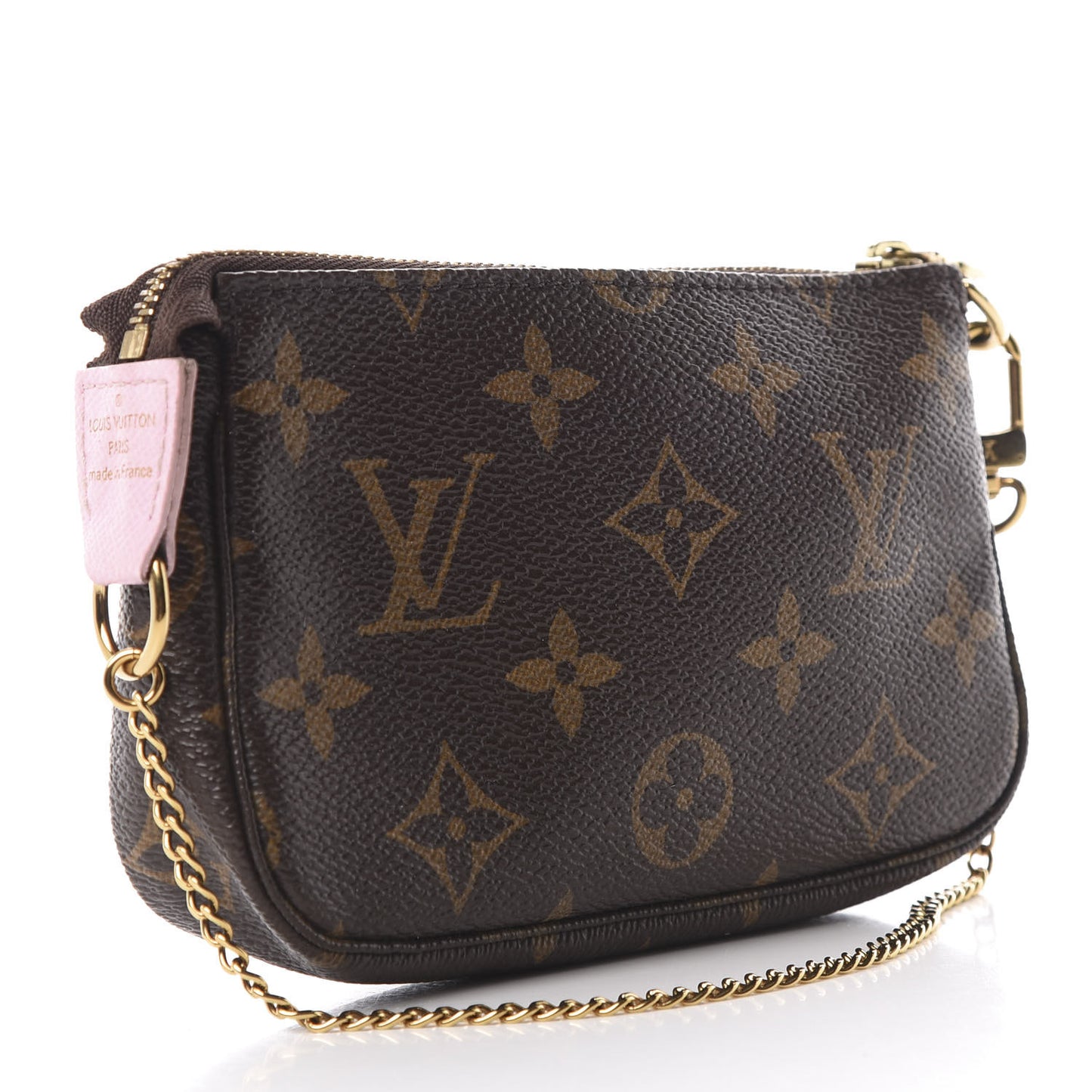 Monogram 2016 Christmas Animation Mini Pochette Accessories Rose Ballerine