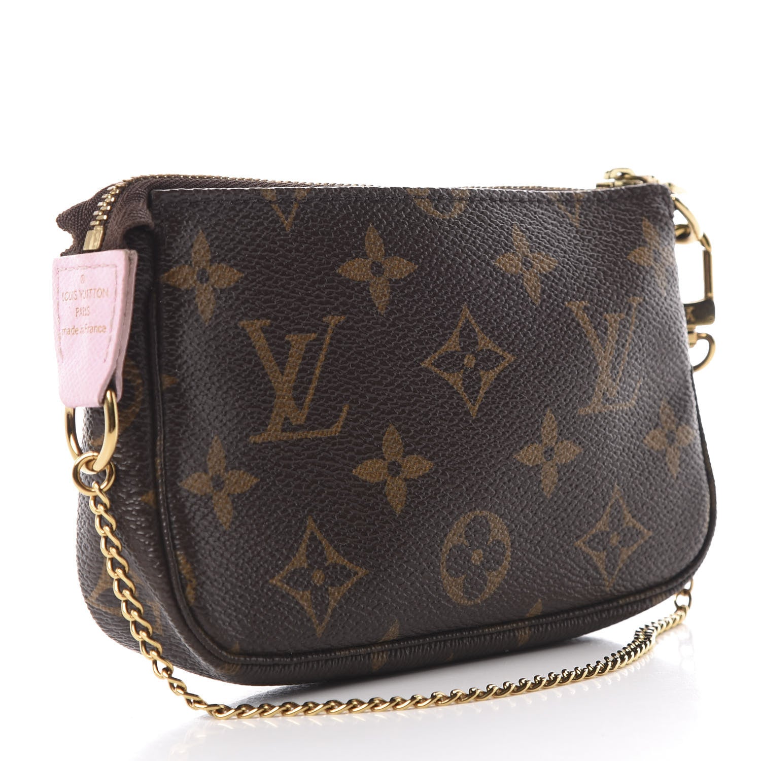 Louis Vuitton Monogram 2016 Christmas Animation Mini Pochette Accessories Rose Ballerine 3 of 10