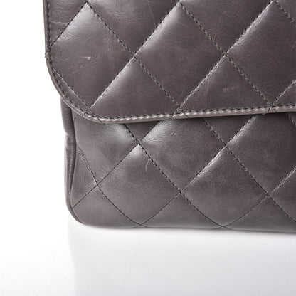 Chanel Glazed Calfskin Quilted Small CC Delivery Tote Grey 8 of 12