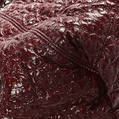 Chanel Vinyl Rock In Moscow Cabas Tote Burgundy 10 of 11