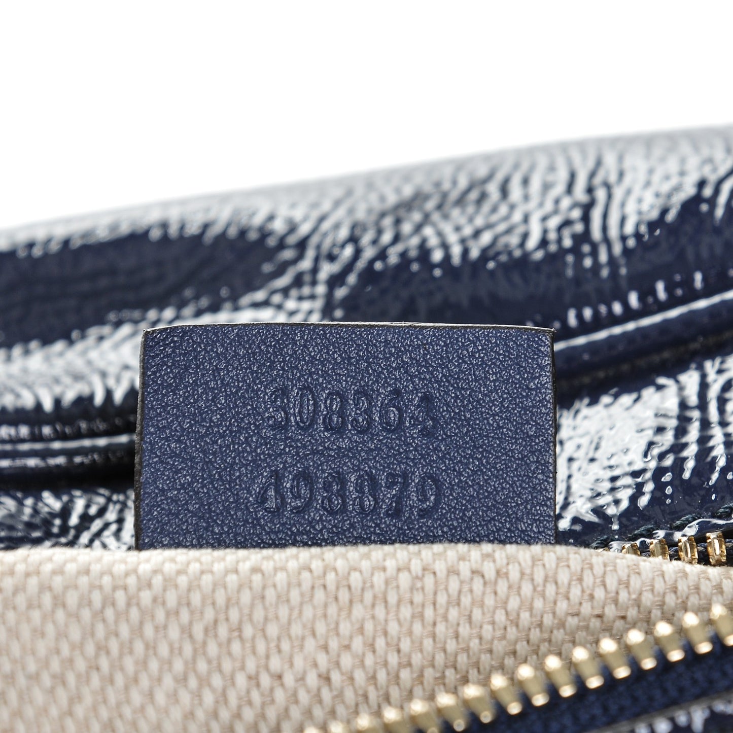 Vernice Naplack Small Soho Disco Bag Uniform Blue