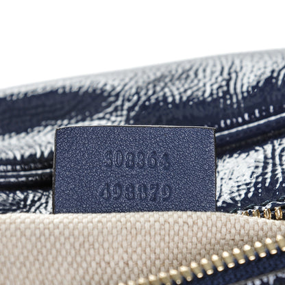 Gucci Vernice Naplack Small Soho Disco Bag Uniform Blue 7 of 7