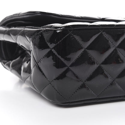 Chanel Patent Quilted Jumbo Double Flap Black 8 of 16