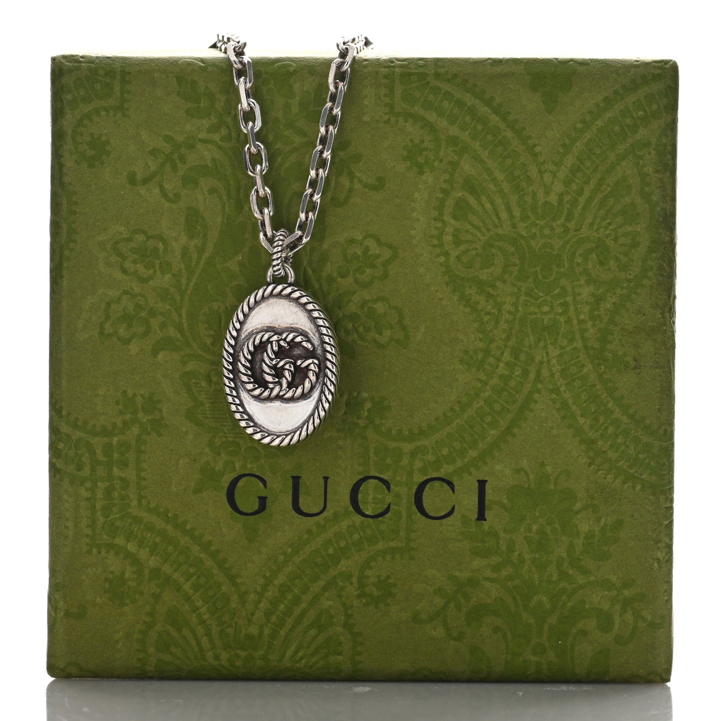 Sterling Silver Double G Pendant Necklace