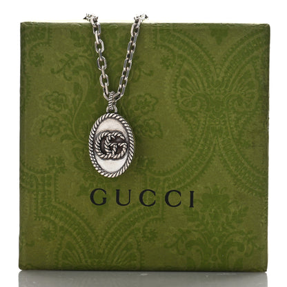 Gucci Sterling Silver Double G Pendant Necklace 4 of 4