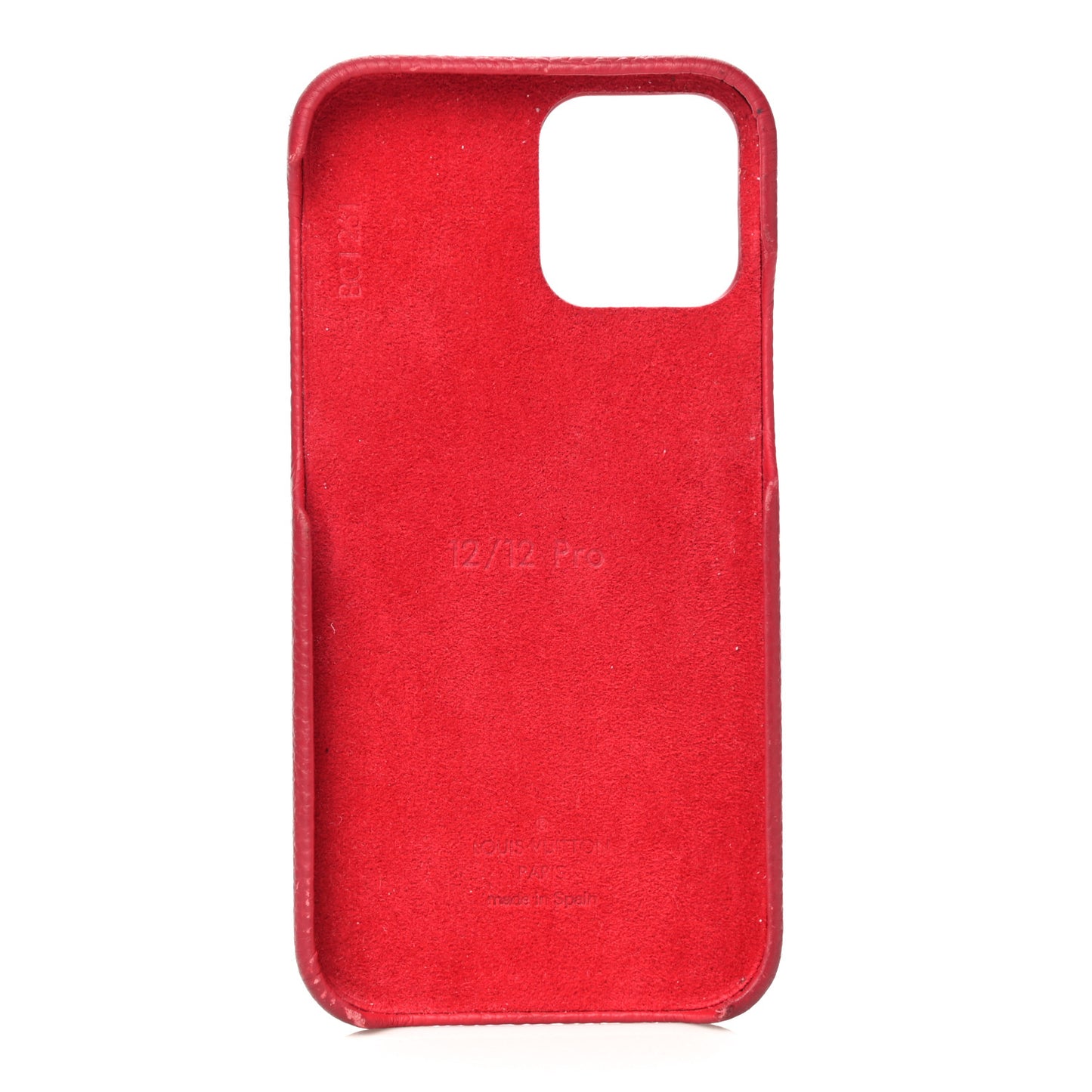Monogram iPhone 12/12 Pro Bumper Scarlet