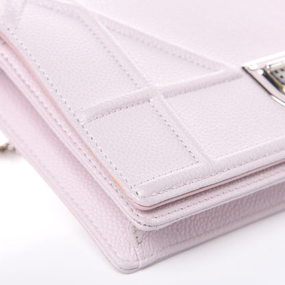 Christian Dior Grained Calfskin Diorama Wallet on Chain Pouch Rose Poudre 8 of 11