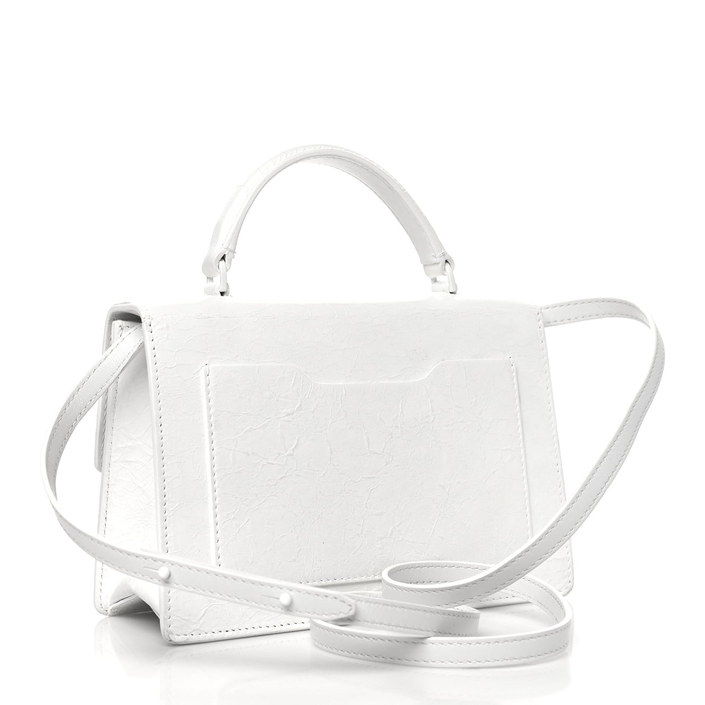 Aged Calfskin Jitney 1.4 Shoulder Bag Silver