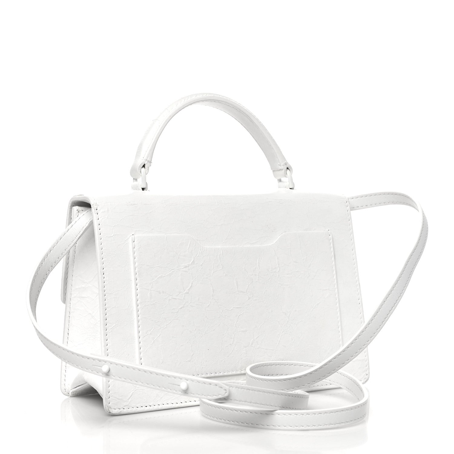Off-White Aged Calfskin Jitney 1.4 Shoulder Bag Silver 2 of 13