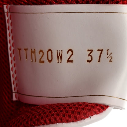 Valentino Garavani Calfskin Womens Backnet Sneakers 37.5 White Red 7 of 9