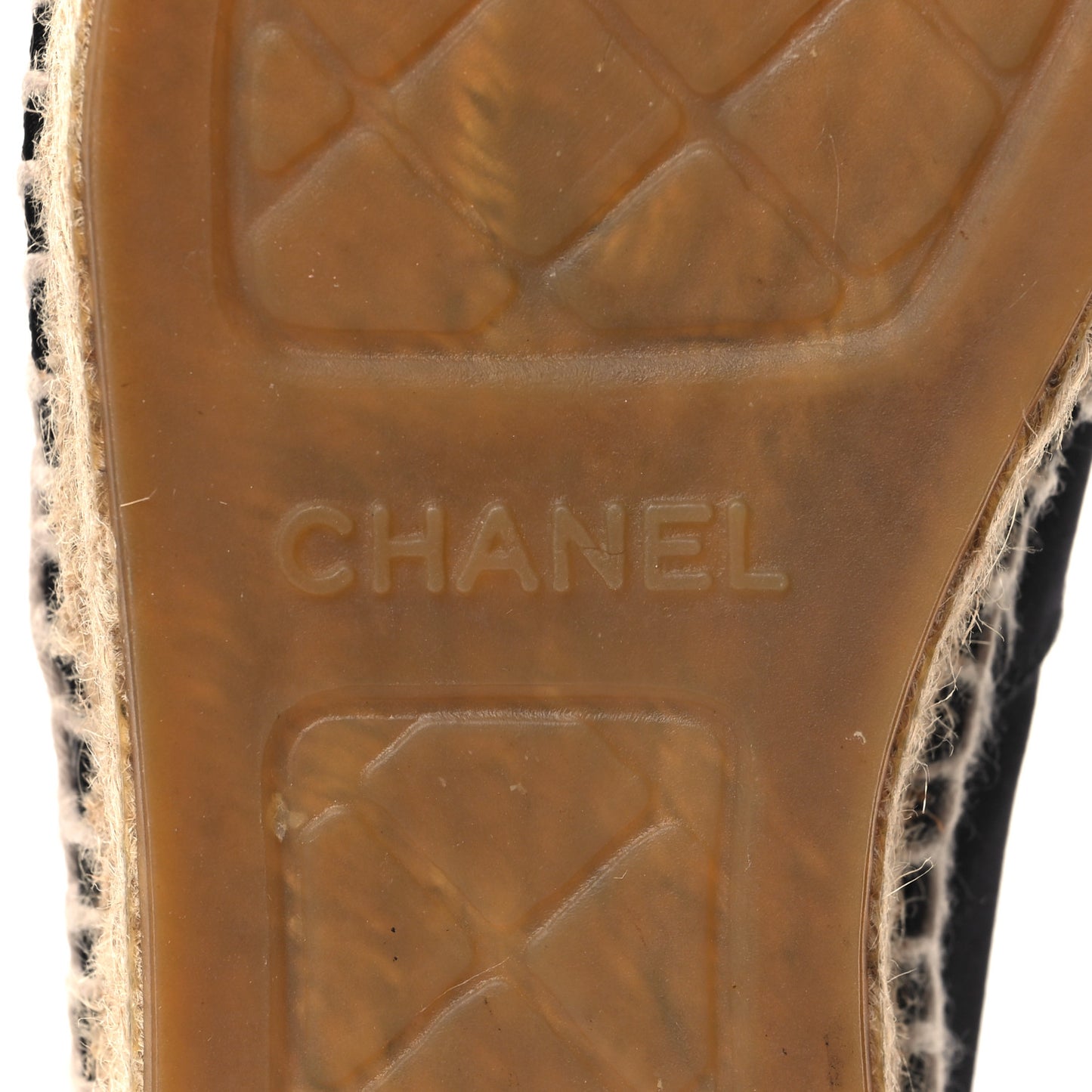 Satin Grosgrain CC Espadrilles 37 Black