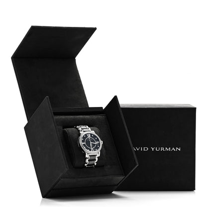 David Yurman Stainless Steel Ceramic Diamond Bezel 38mm Classic Quartz Watch Black 5 of 5