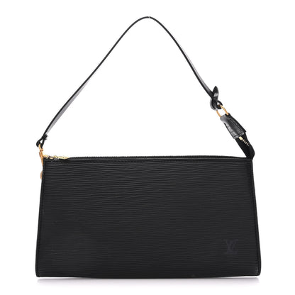 Louis Vuitton Epi Pochette Accessories 24 Black 1 of 11