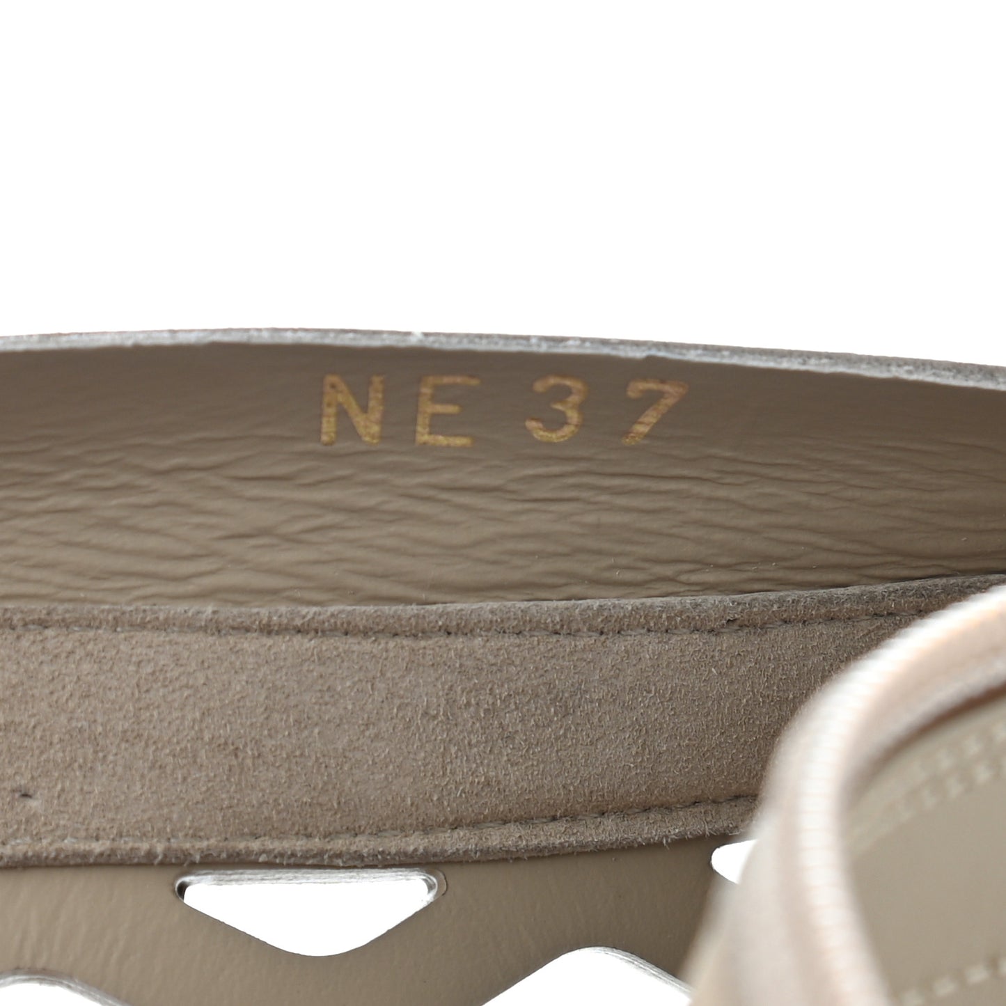 Calfskin D-Trap Sandals 37 Corde