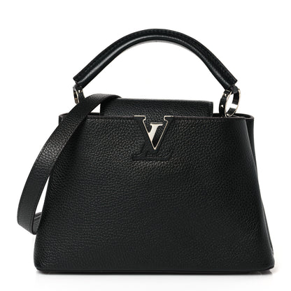 Louis Vuitton Taurillon Capucines BB Black 1 of 8