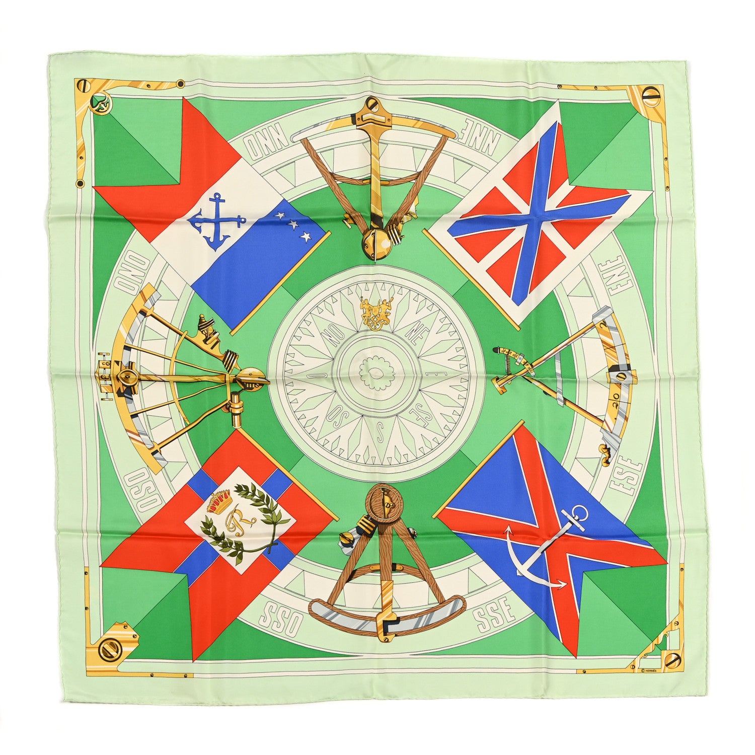 Hermes Silk Sextants Scarf 90 1 of 6