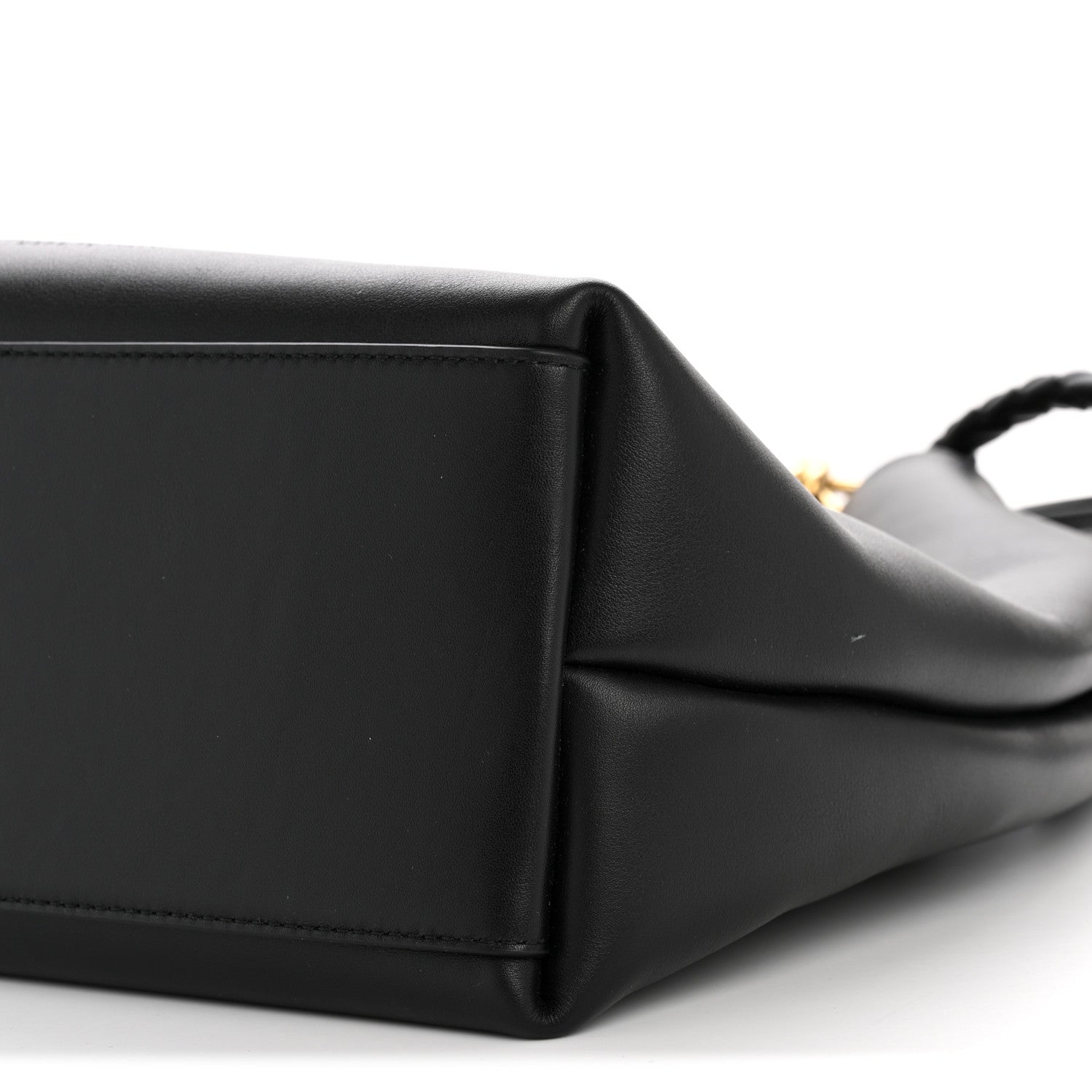 Bottega Veneta Silky Calfskin Small Andiamo Bucket Bag Black 10 of 12