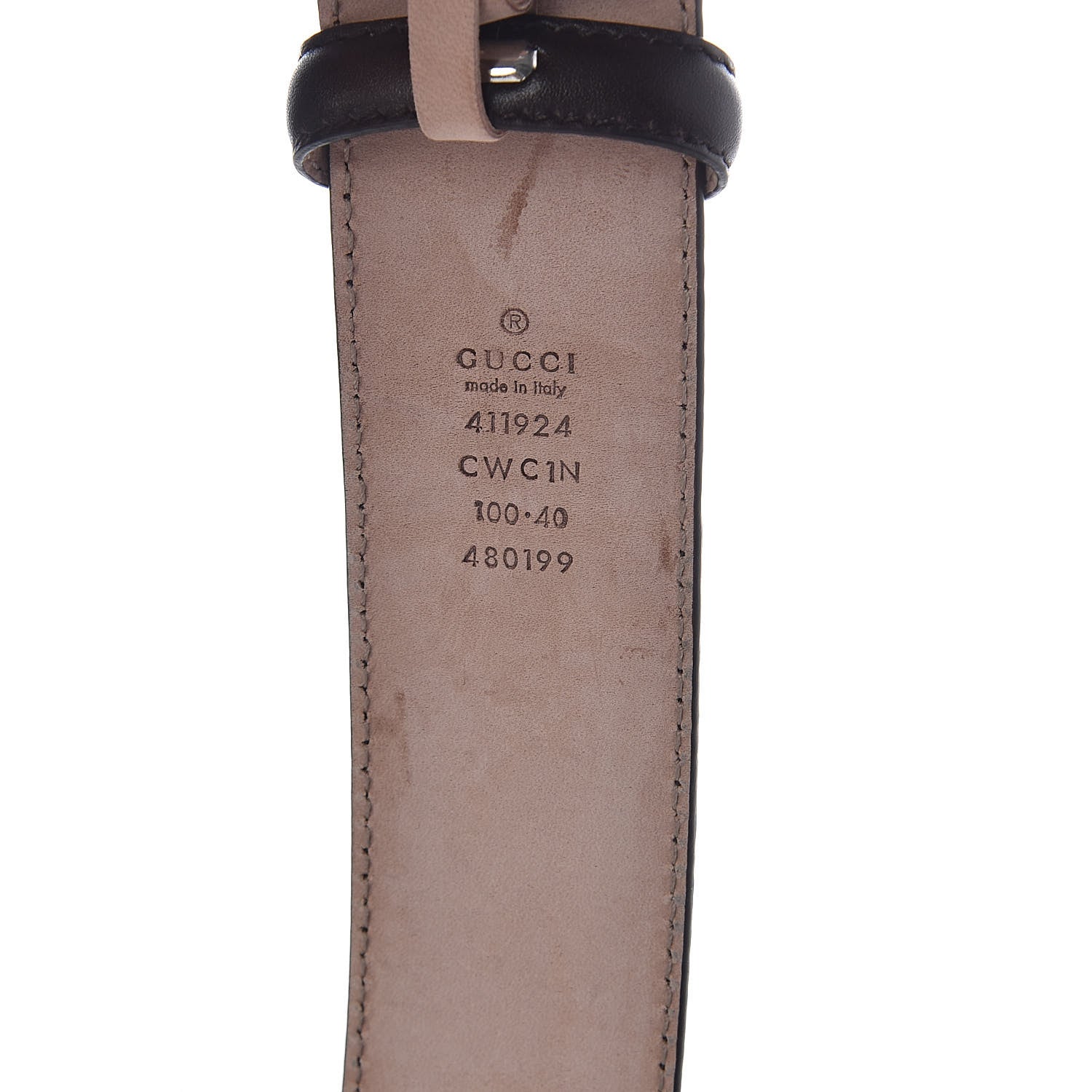 Gucci Guccissima Signature Interlocking G 40mm Belt 100 40 Cocoa 4 of 6