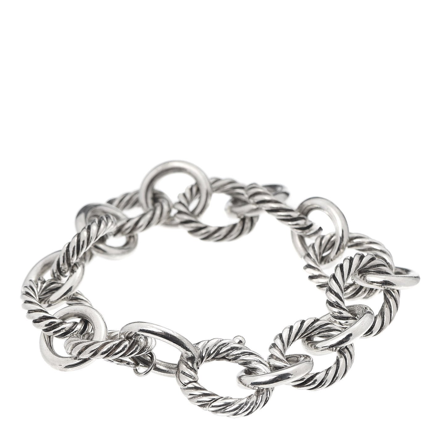 Sterling Silver 12mm Large Oval Link Bracelet