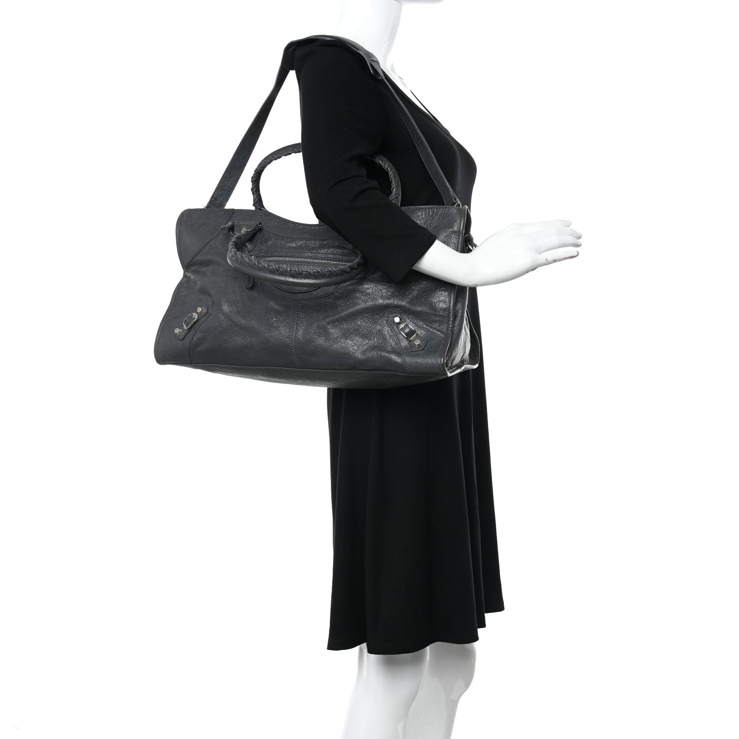 Balenciaga Agneau Giant 12 Silver Hardware Part Time Anthracite 2 of 13