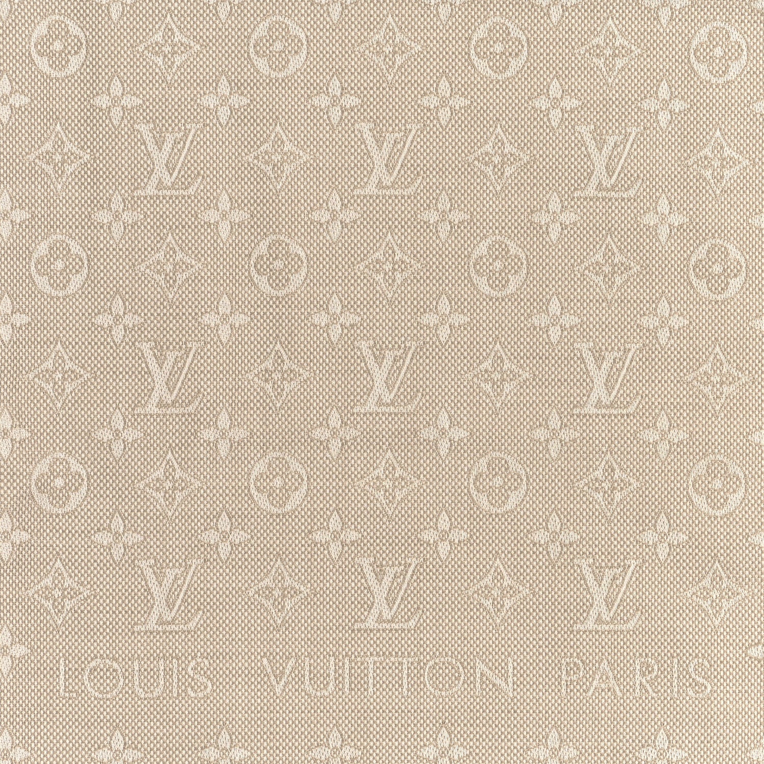 Louis Vuitton Monogram Summer Stardust Jacquard Shawl Beige 2 of 3
