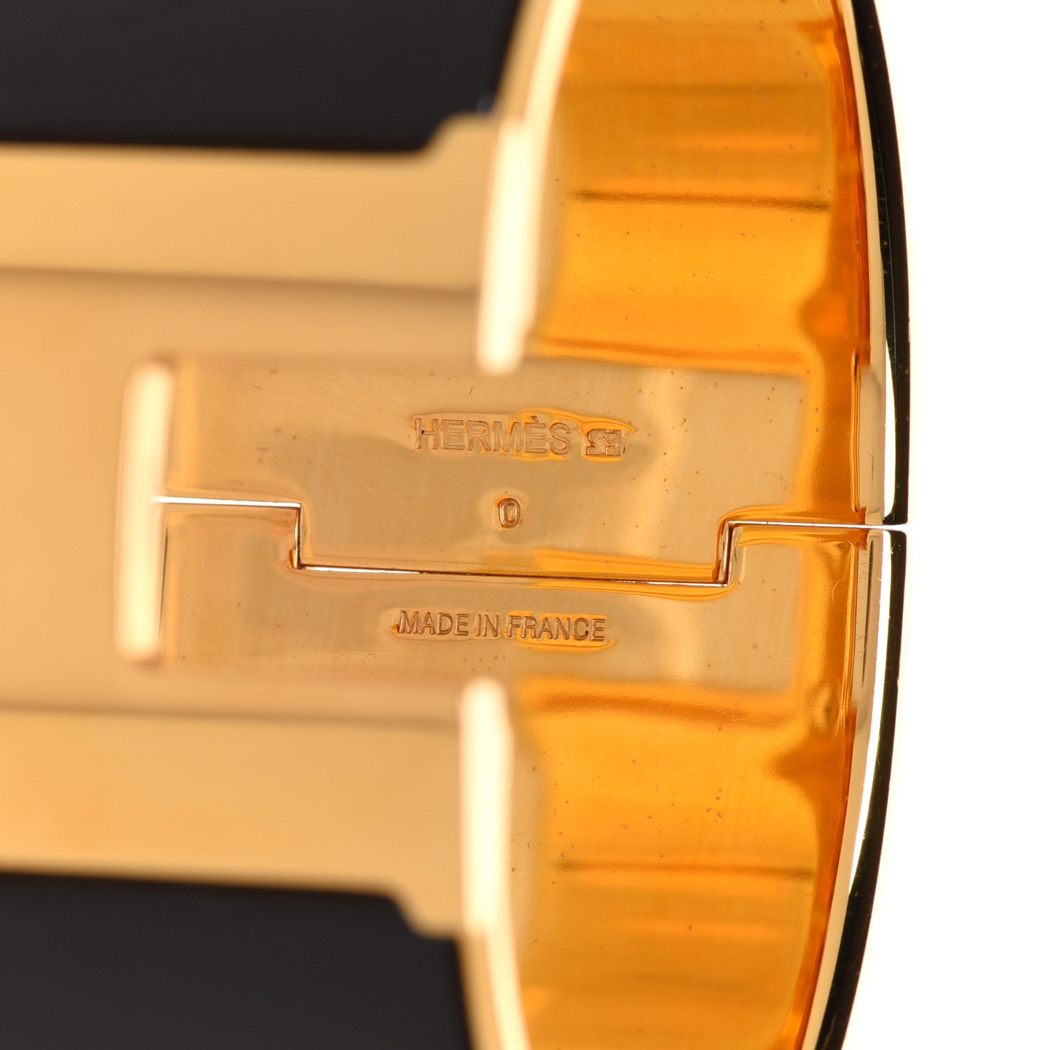 Hermes Enamel Extra Wide Clic Clac H Bracelet PM Black 5 of 6