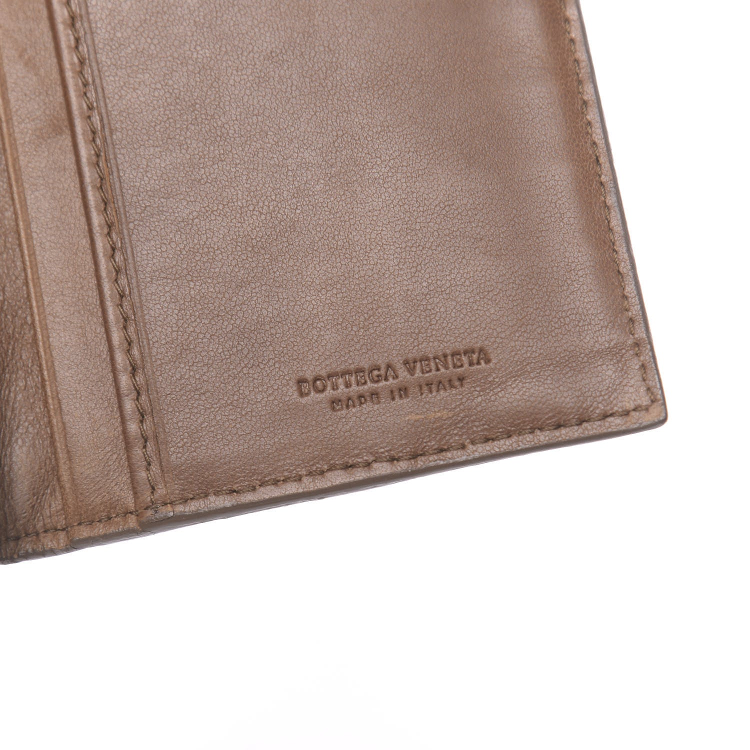 Bottega Veneta Nappa Intrecciato Long Bi-Fold Wallet Noce 6 of 6