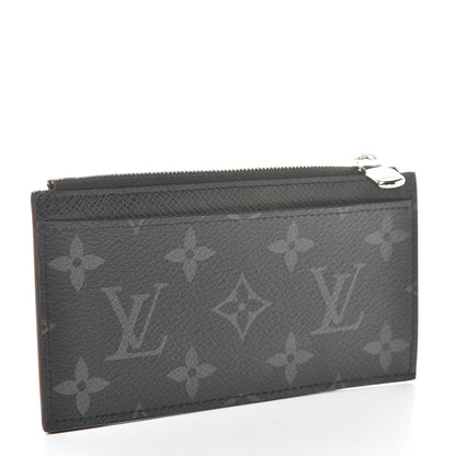 Louis Vuitton Monogram Eclipse Taiga Coin Card Holder 3 of 8