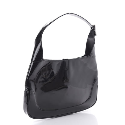 Gucci Patent Small Jackie O Hobo Black 3 of 10