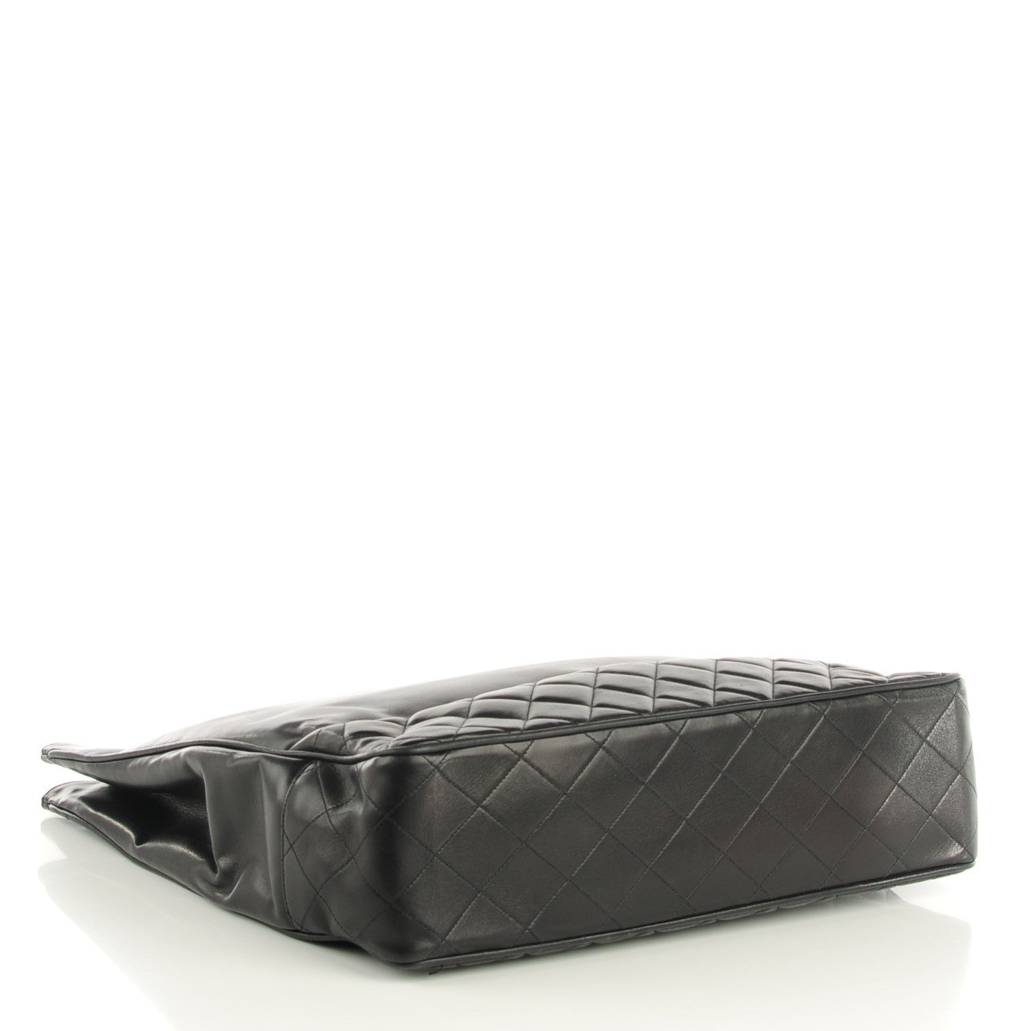Chanel Lambskin Shopping Tote Black 4 of 8