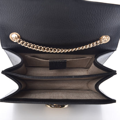 Gucci Dollar Calfskin Small Interlocking G Shoulder Bag Black 5 of 13