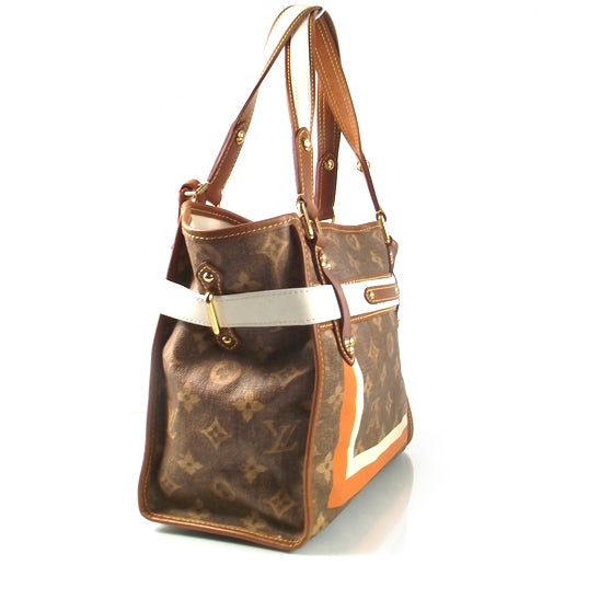 Monogram Rayures Tisse Sac PM