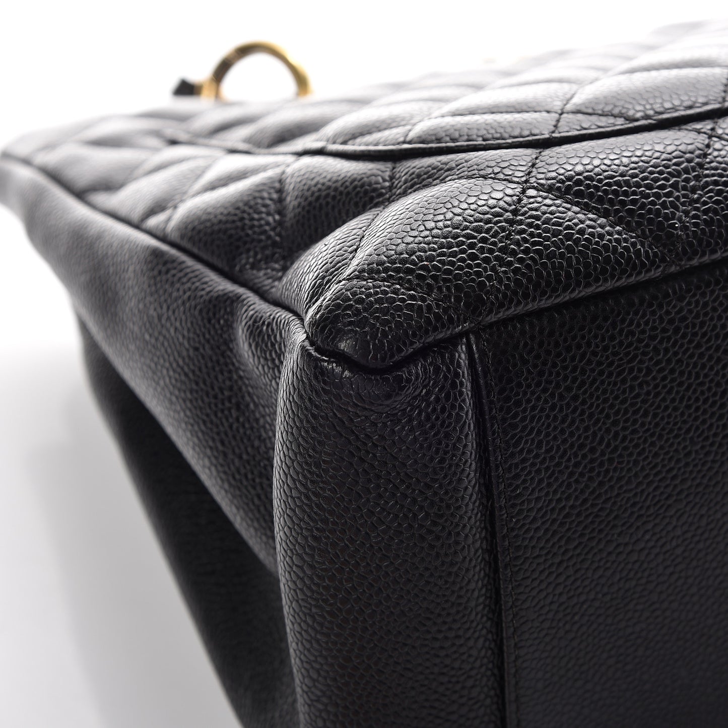 Caviar Quilted Grand Shopping Tote GST Black