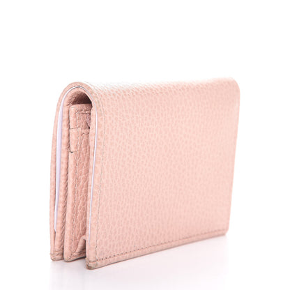 Gucci Pebbled Calfskin Butterfly Card Case Perfect Pink 3 of 6