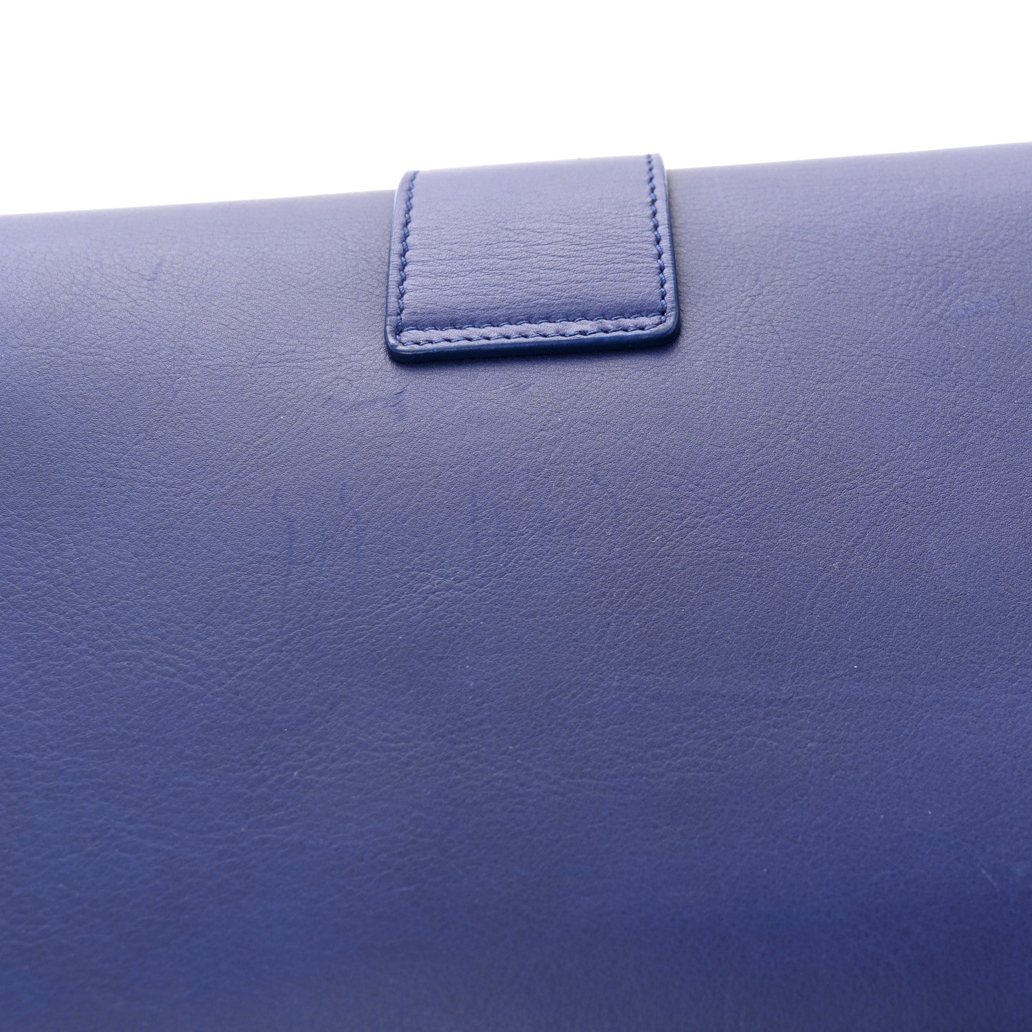Saint Laurent Calfskin Classic Y Ligne Clutch Royal Blue 11 of 11
