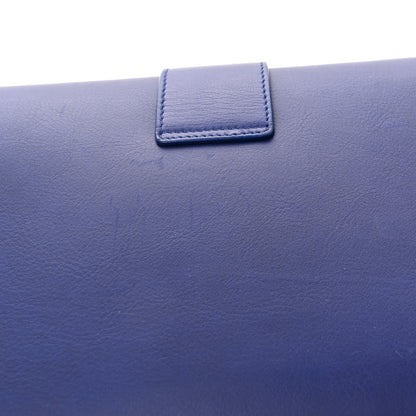 Saint Laurent Calfskin Classic Y Ligne Clutch Royal Blue 11 of 11