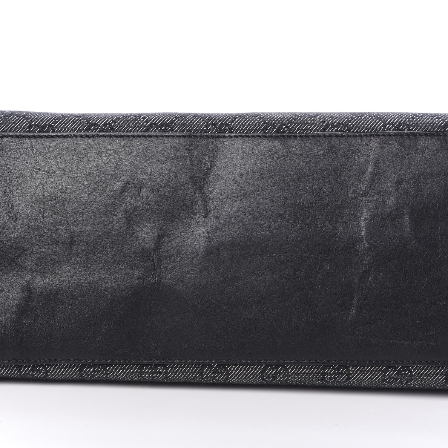 Gucci Denim Monogram Tote Black 11 of 12